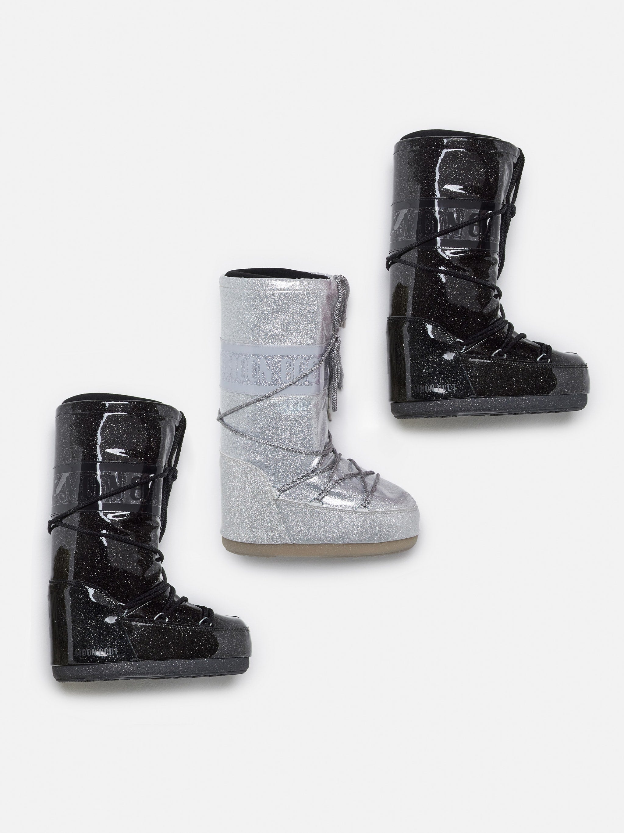 ICON SILVER GLITTER BOOTS